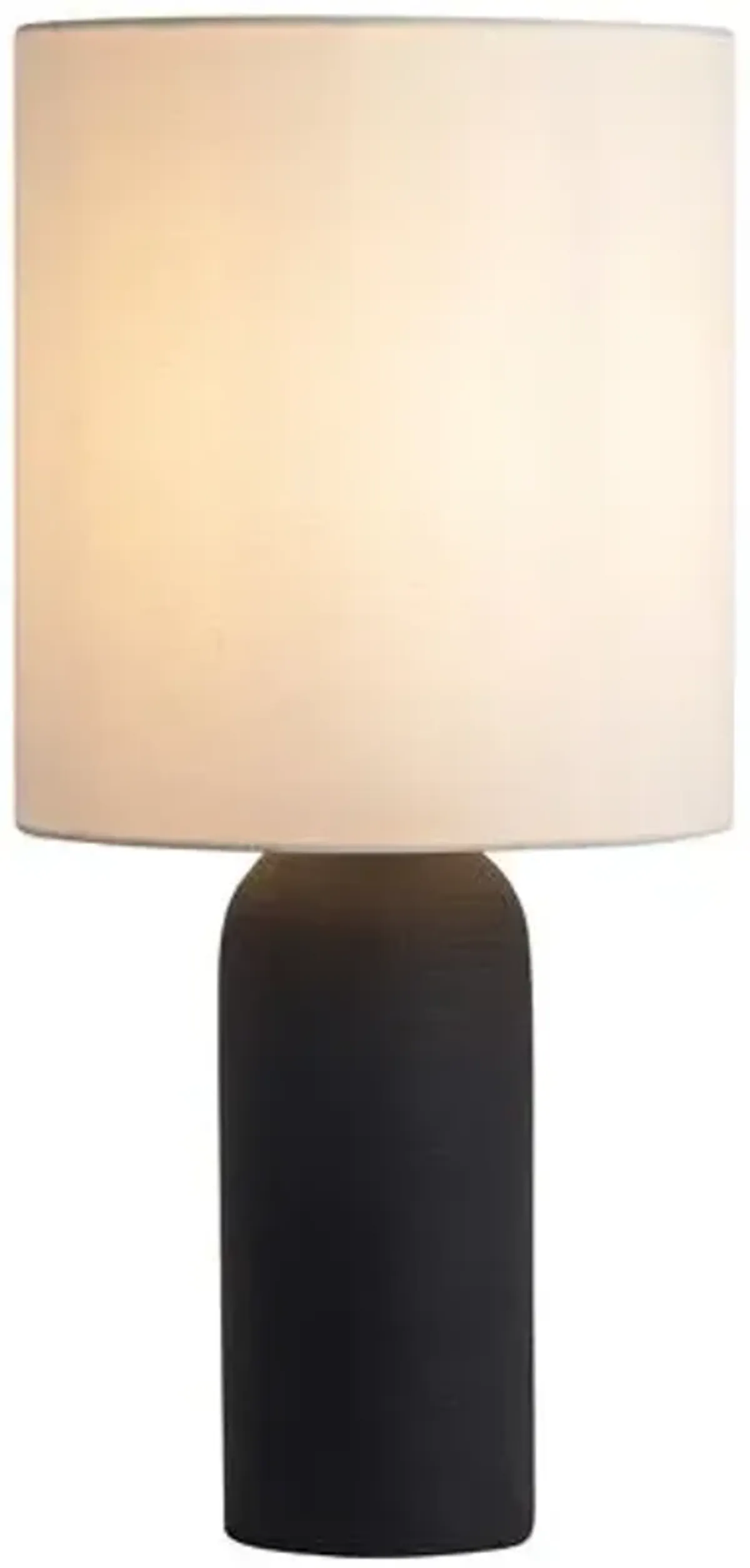 Bonnie Canvas Wrapped Table Lamp - Black - Tulsi Home