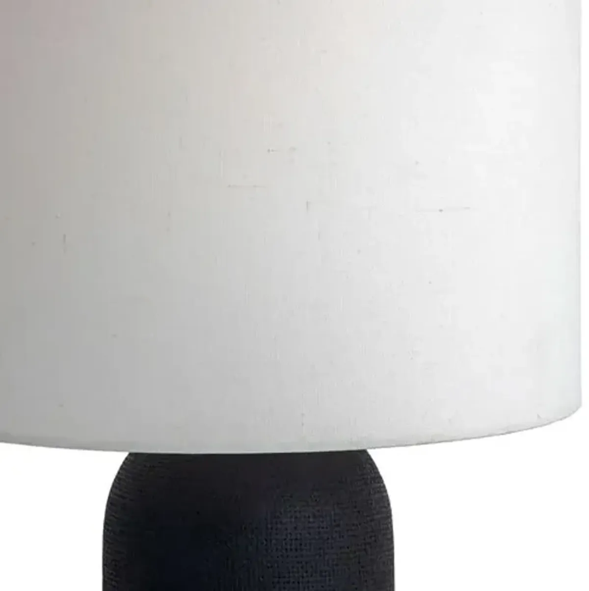 Bonnie Canvas Wrapped Table Lamp - Black - Tulsi Home