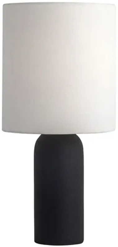 Bonnie Canvas Wrapped Table Lamp - Black - Tulsi Home