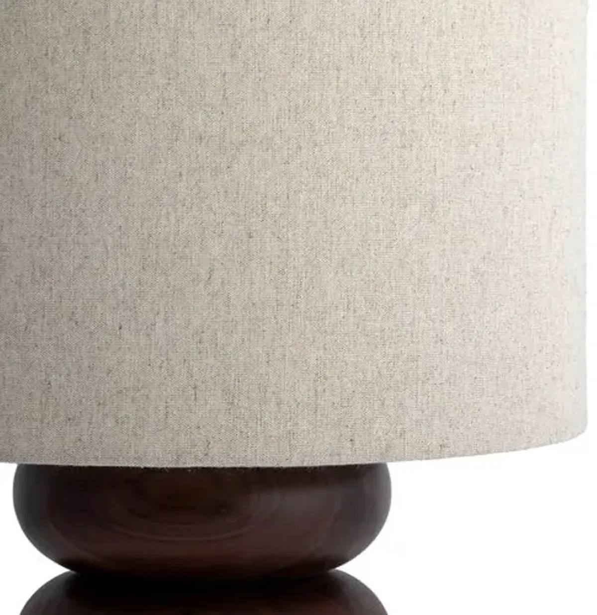 Hugo Table Lamp - Walnut - Tulsi Home - Brown