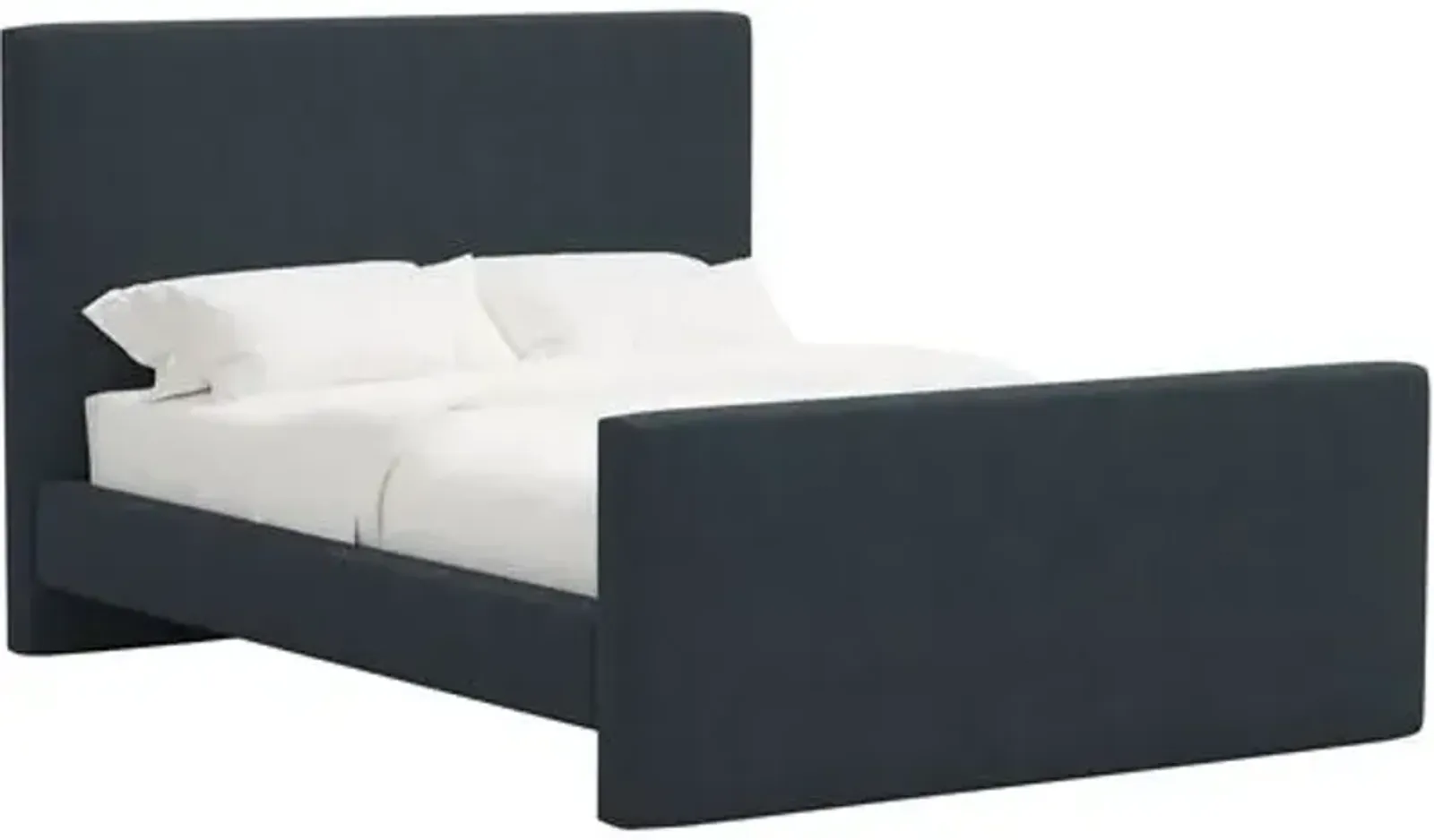 Lenora Platform Bed - Linen - Blue, Upholstered, Comfortable & Durable