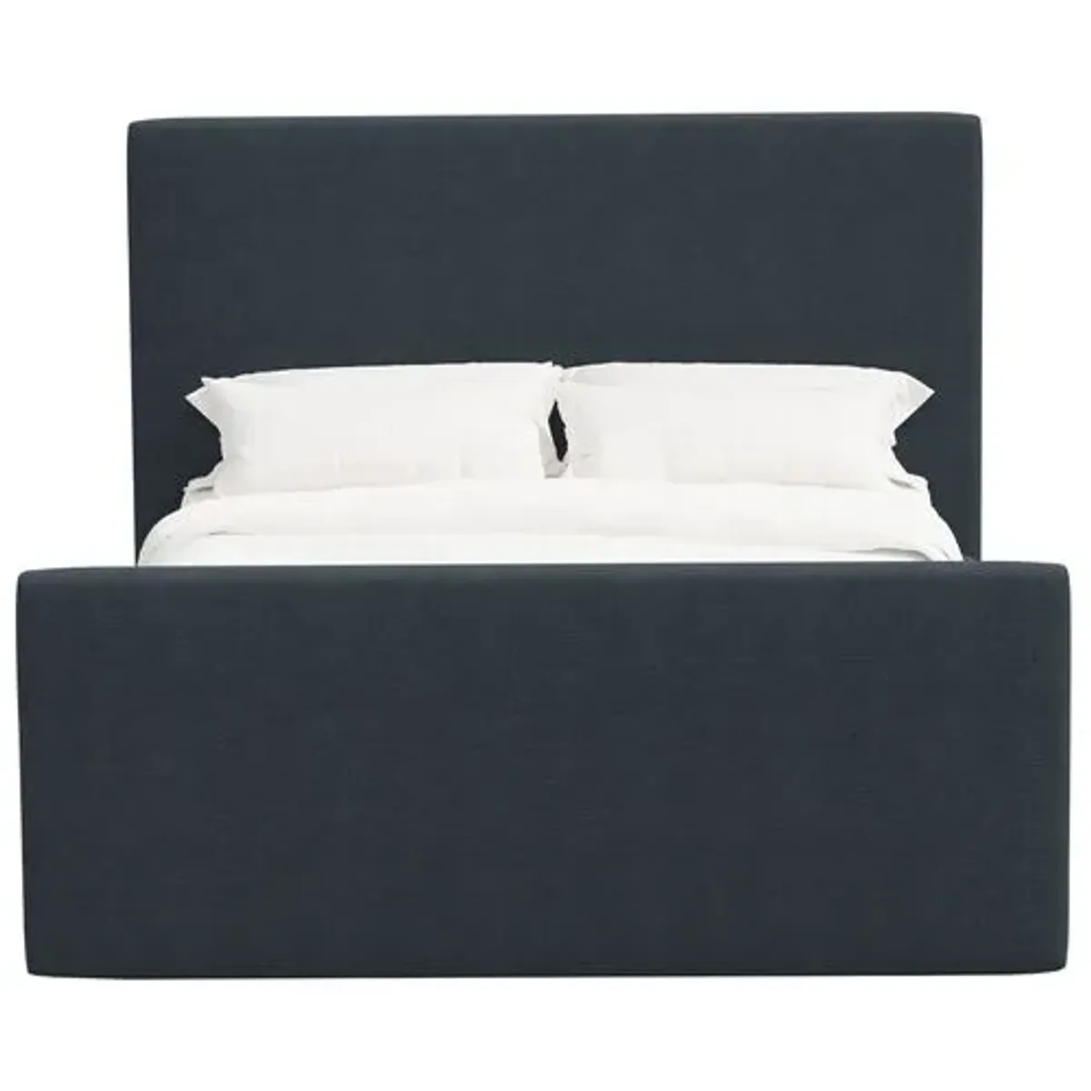 Lenora Platform Bed - Linen - Blue, Upholstered, Comfortable & Durable