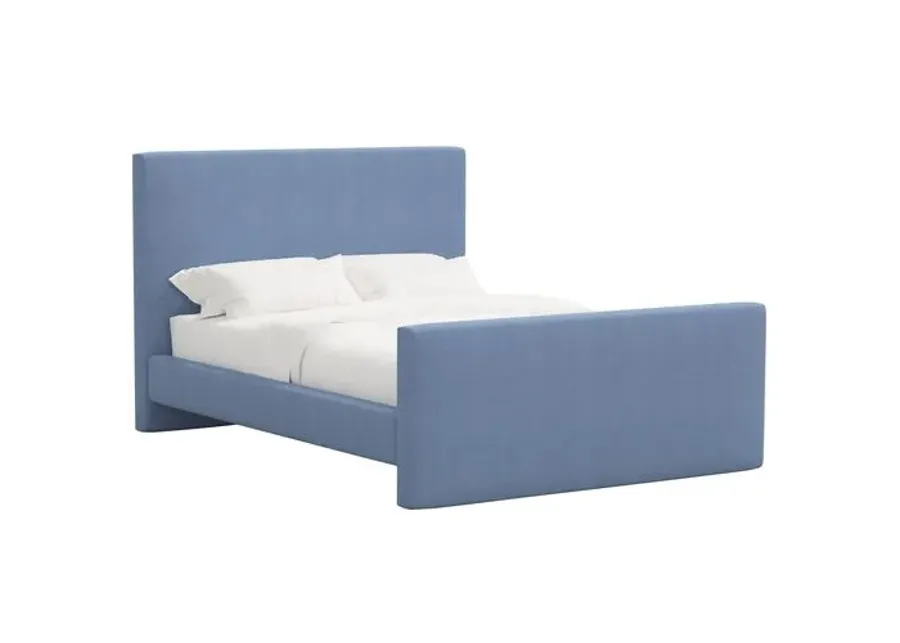 Lenora Platform Bed - Linen - Blue, Upholstered, Comfortable & Durable