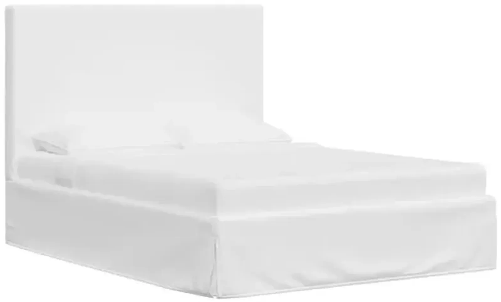 Juliet Slipcover Bed - Linen - Handcrafted - White