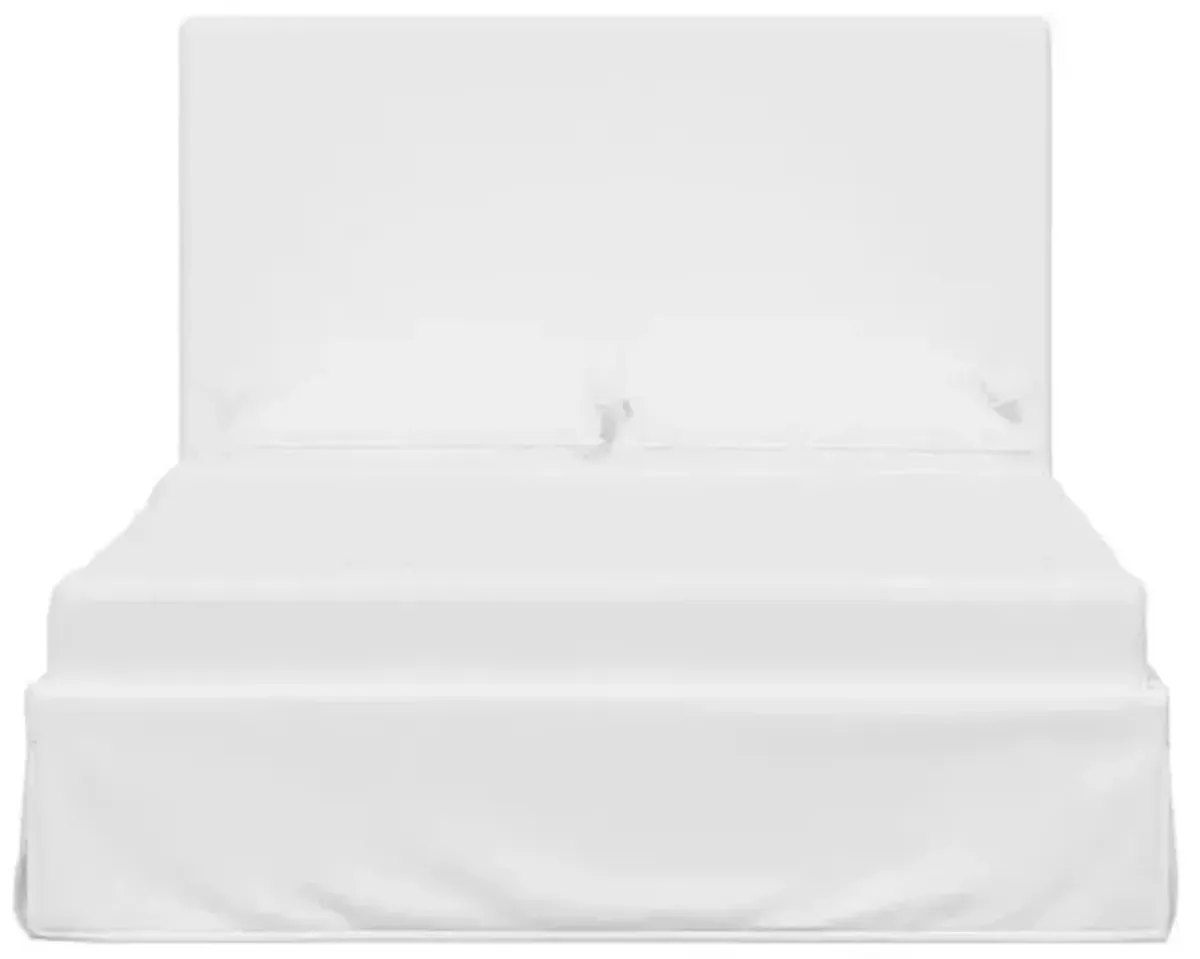 Juliet Slipcover Bed - Linen - Handcrafted - White