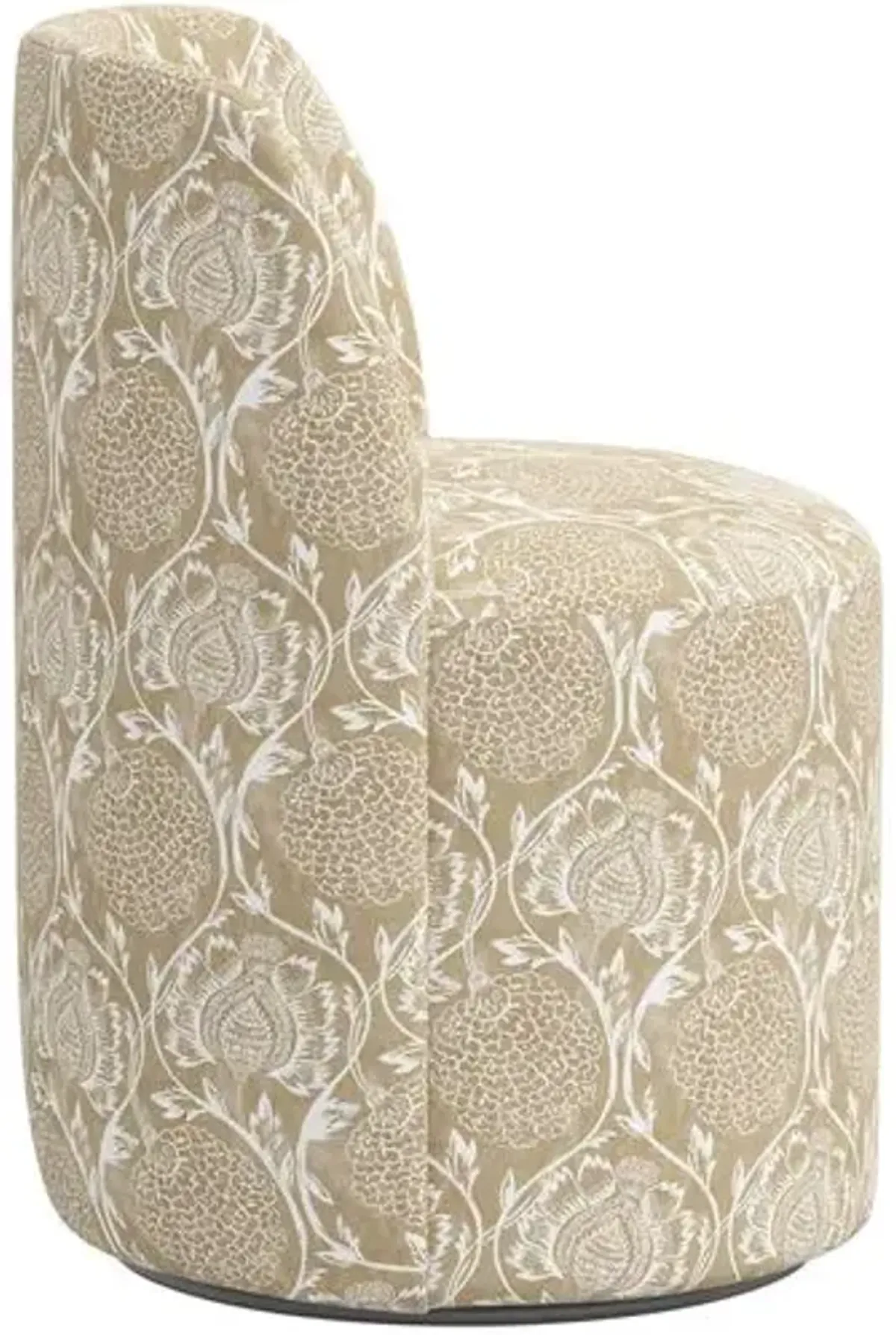 Cora Dining Swivel Chair - Ranjit Floral - Handcrafted