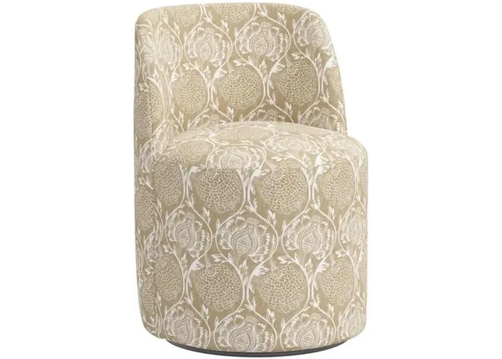 Cora Dining Swivel Chair - Ranjit Floral - Handcrafted