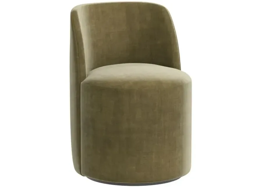 Cora Dining Swivel Chair - Velvet - Handcrafted