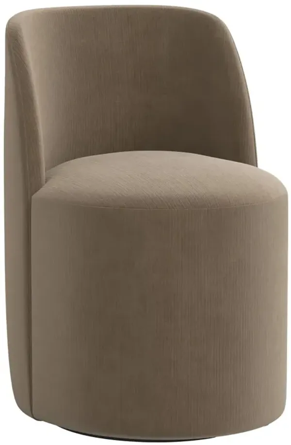 Cora Swivel Dining Chair, Performance Velvet