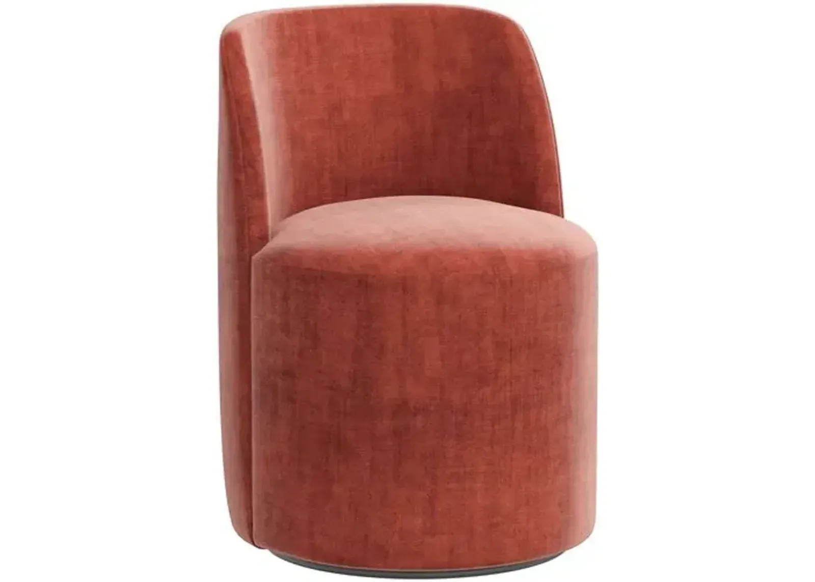 Cora Dining Swivel Chair - Velvet - Handcrafted