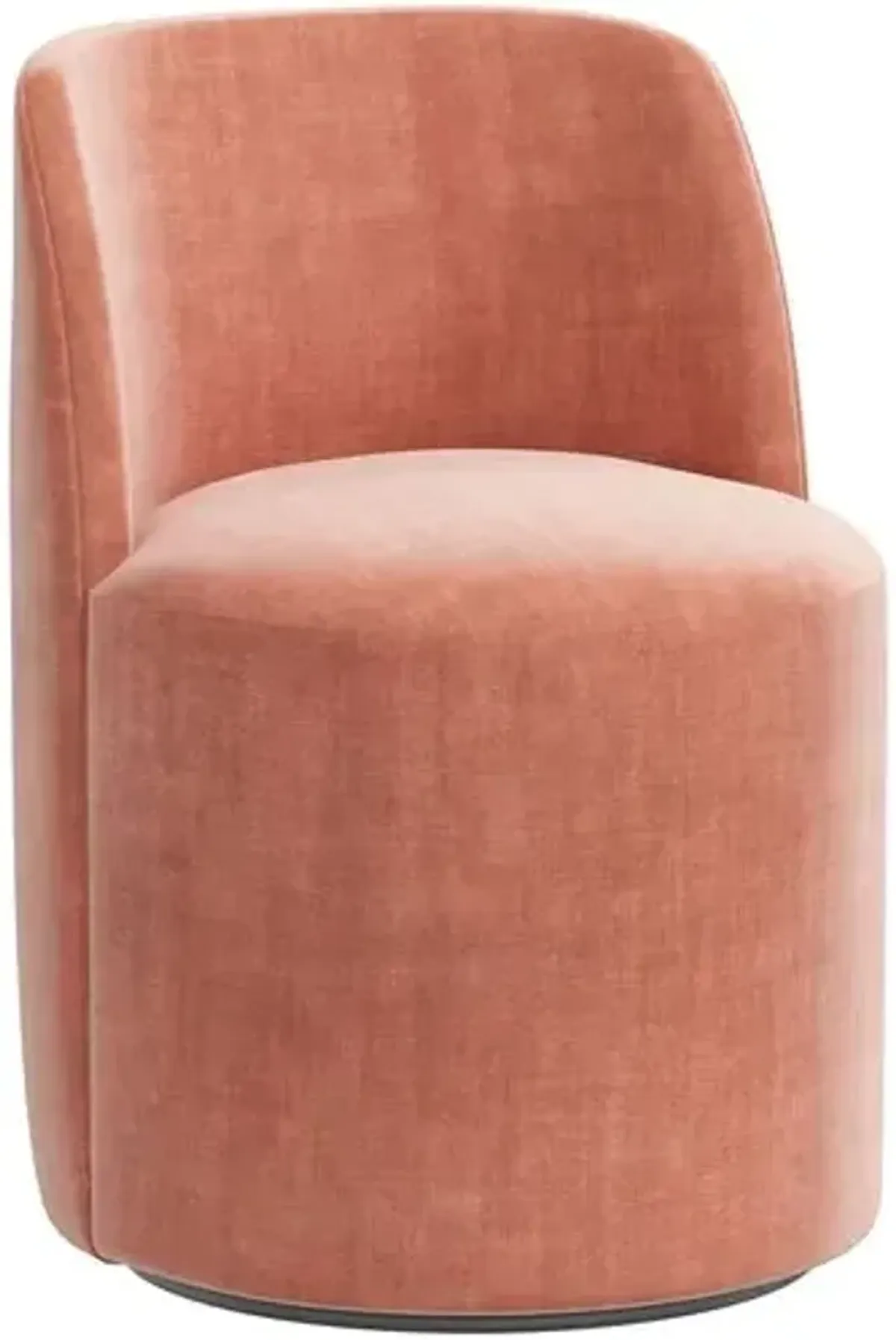 Cora Dining Swivel Chair - Performance Velvet - Handcrafted