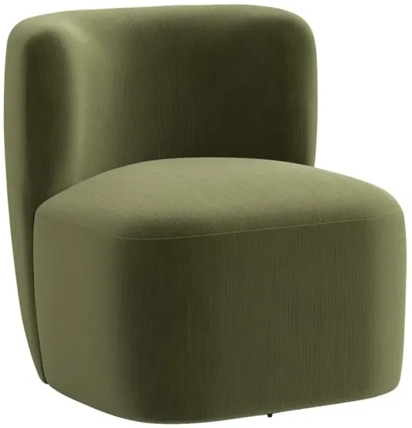 Kinsley Swivel Chair, Performance Velvet