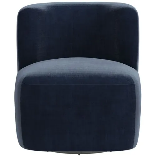 Kinsley Swivel Chair - Velvet - Handcrafted