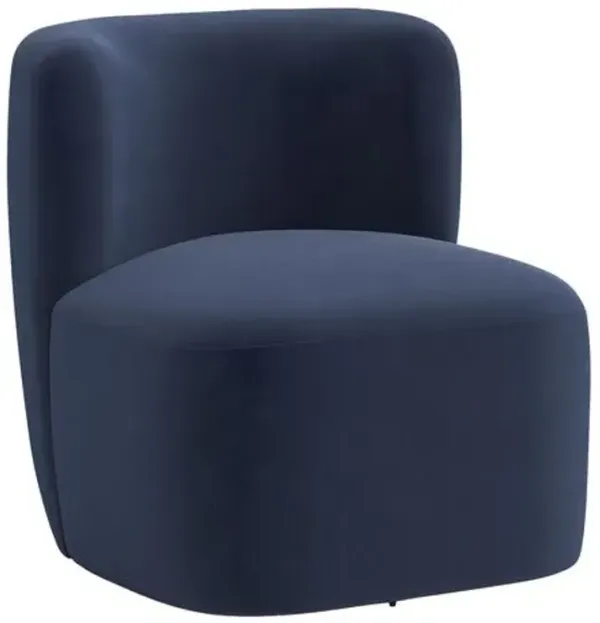 Kinsley Swivel Chair - Performance Velvet - Handcrafted