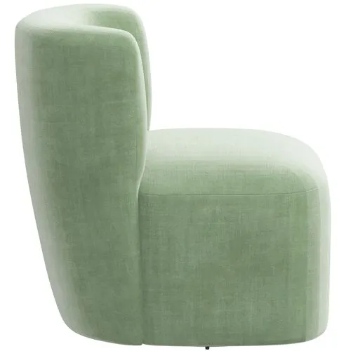 Kinsley Swivel Chair - Velvet - Handcrafted