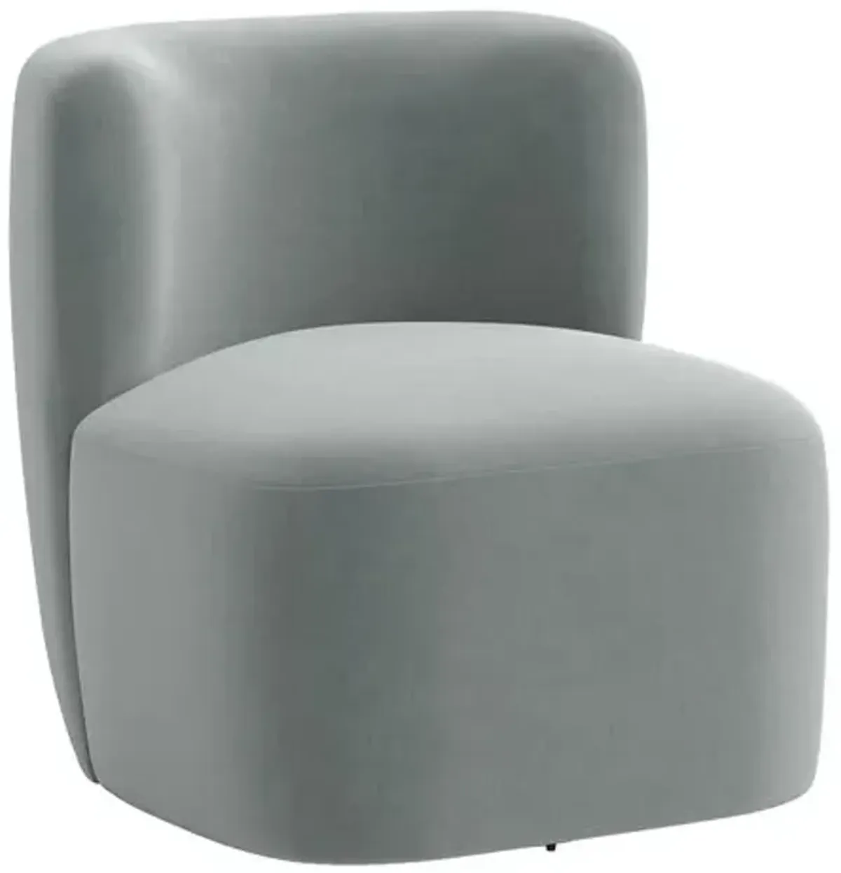 Kinsley Swivel Chair - Performance Velvet - Handcrafted