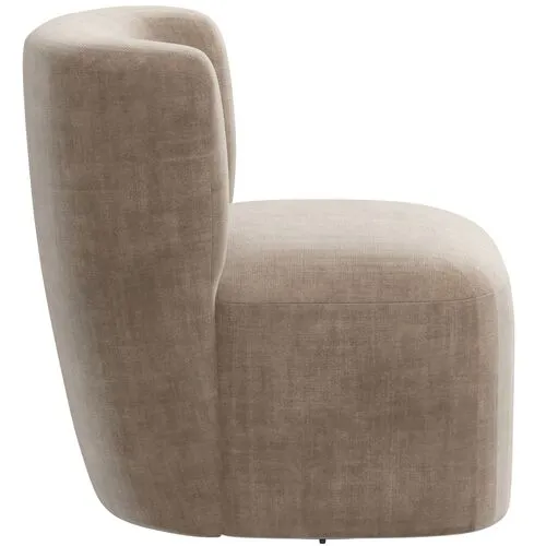 Kinsley Swivel Chair - Velvet - Handcrafted