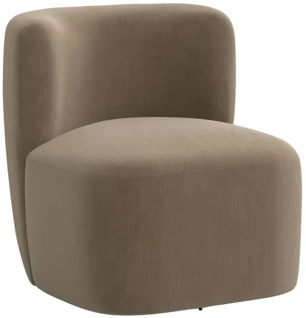 Kinsley Swivel Chair, Performance Velvet
