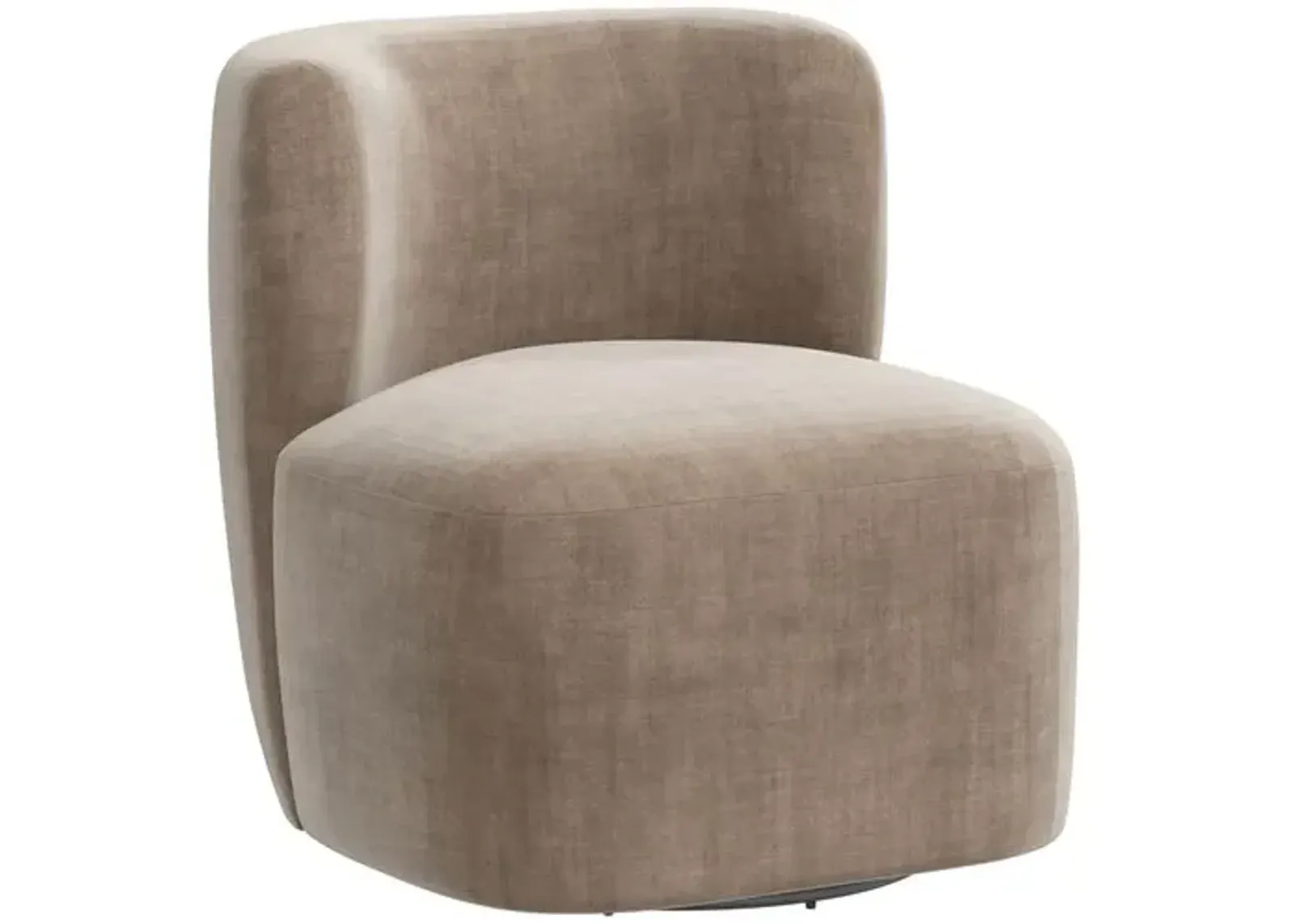 Kinsley Swivel Chair - Velvet - Handcrafted