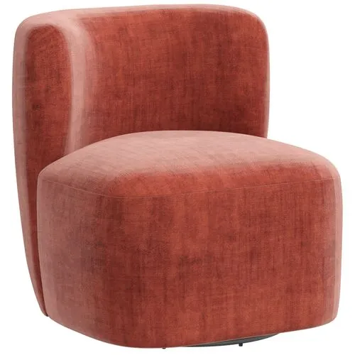 Kinsley Swivel Chair - Velvet - Handcrafted
