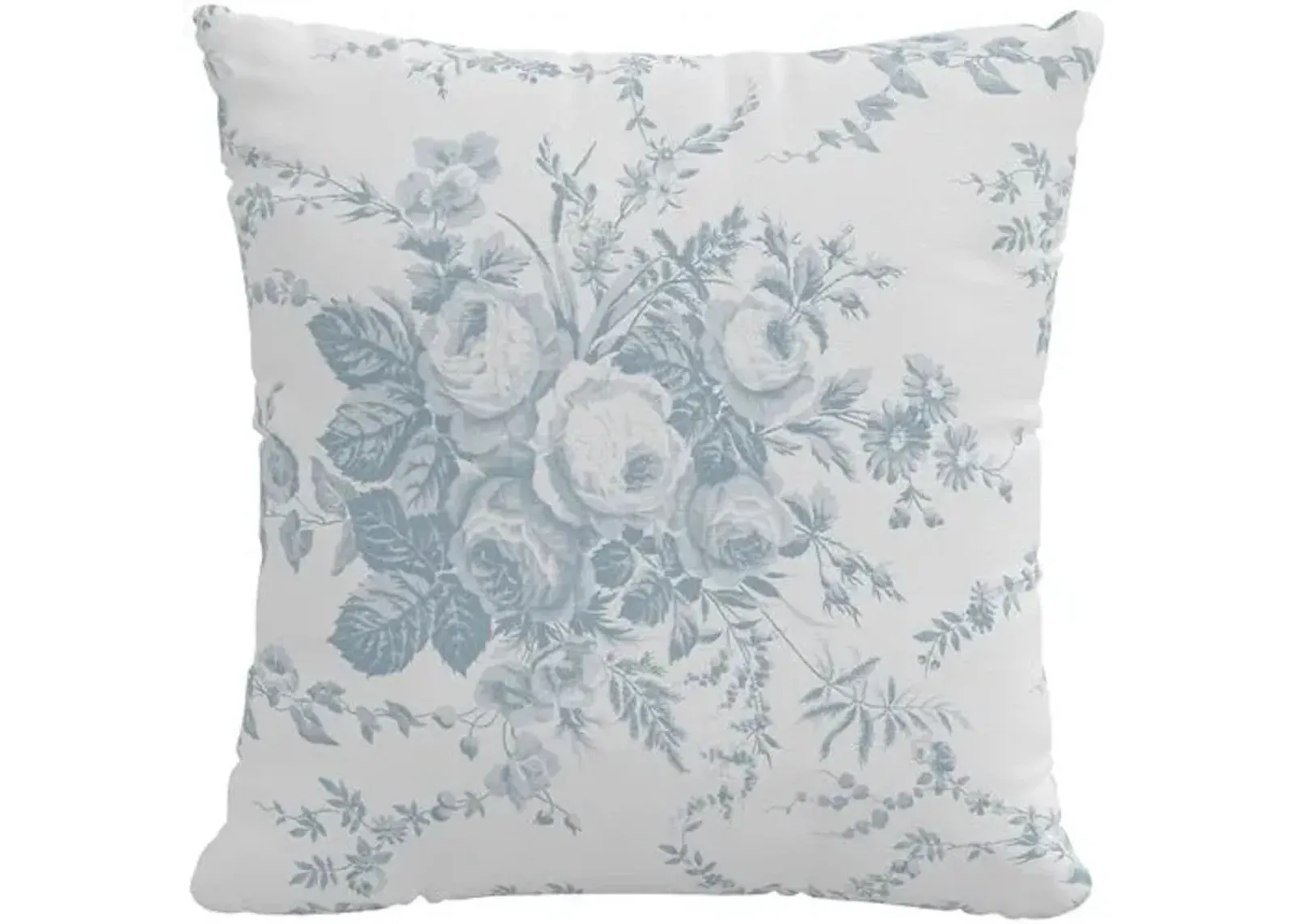 Dahlia Pillow - Dusty Blue