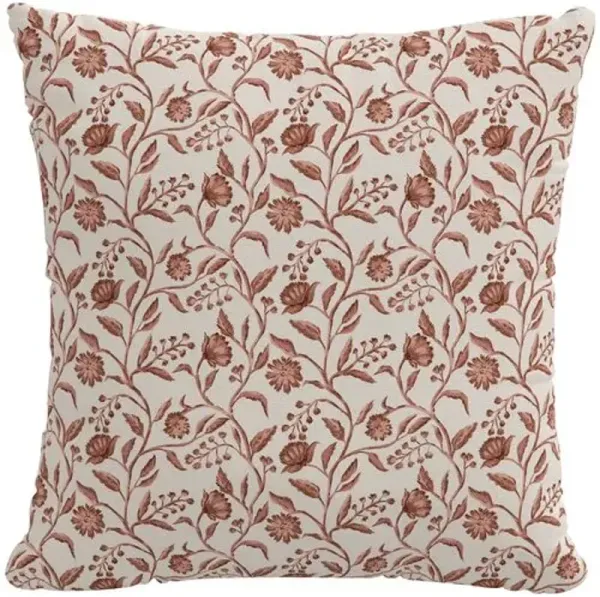 Renata Pillow - Floral Mauve