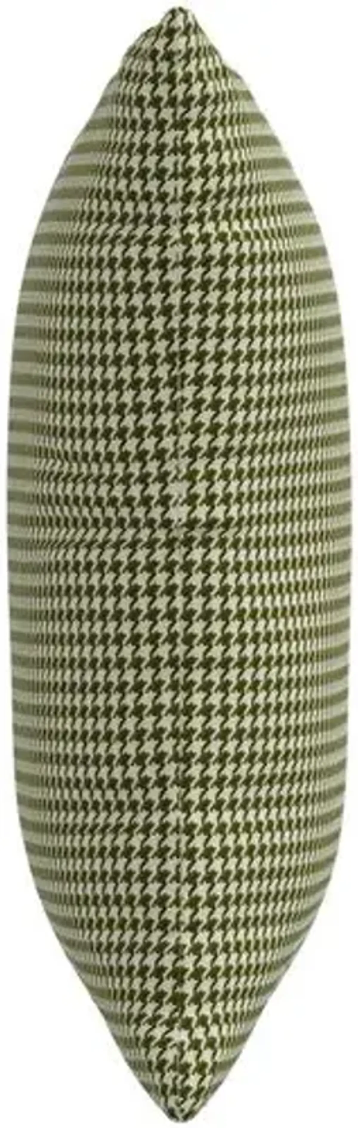 Henry Pillow - Houndstooth Avocado