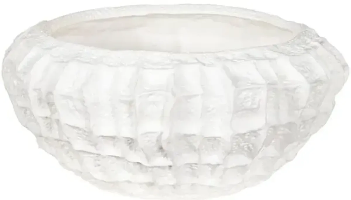 Caspian Ceramic Bowl - White - Regina Andrew