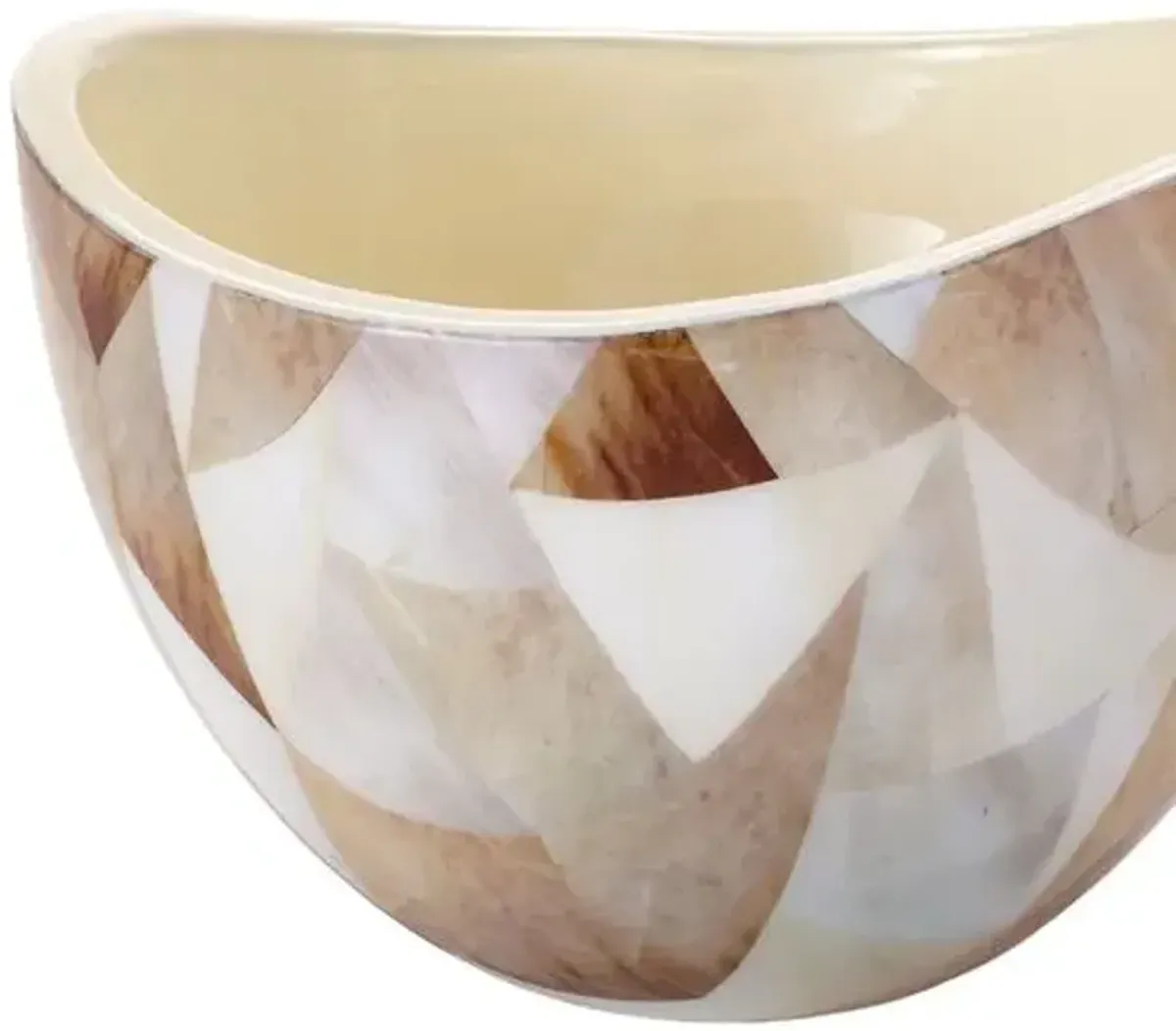 Jake Patchwork Bowl - Natural - Regina Andrew - Ivory