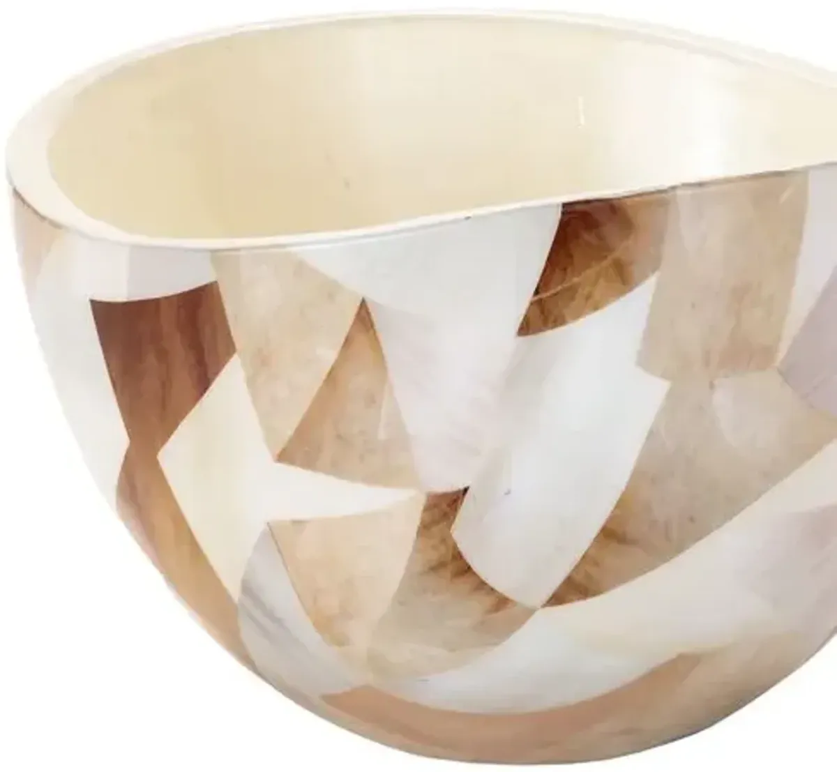 Jake Patchwork Bowl - Natural - Regina Andrew - Ivory