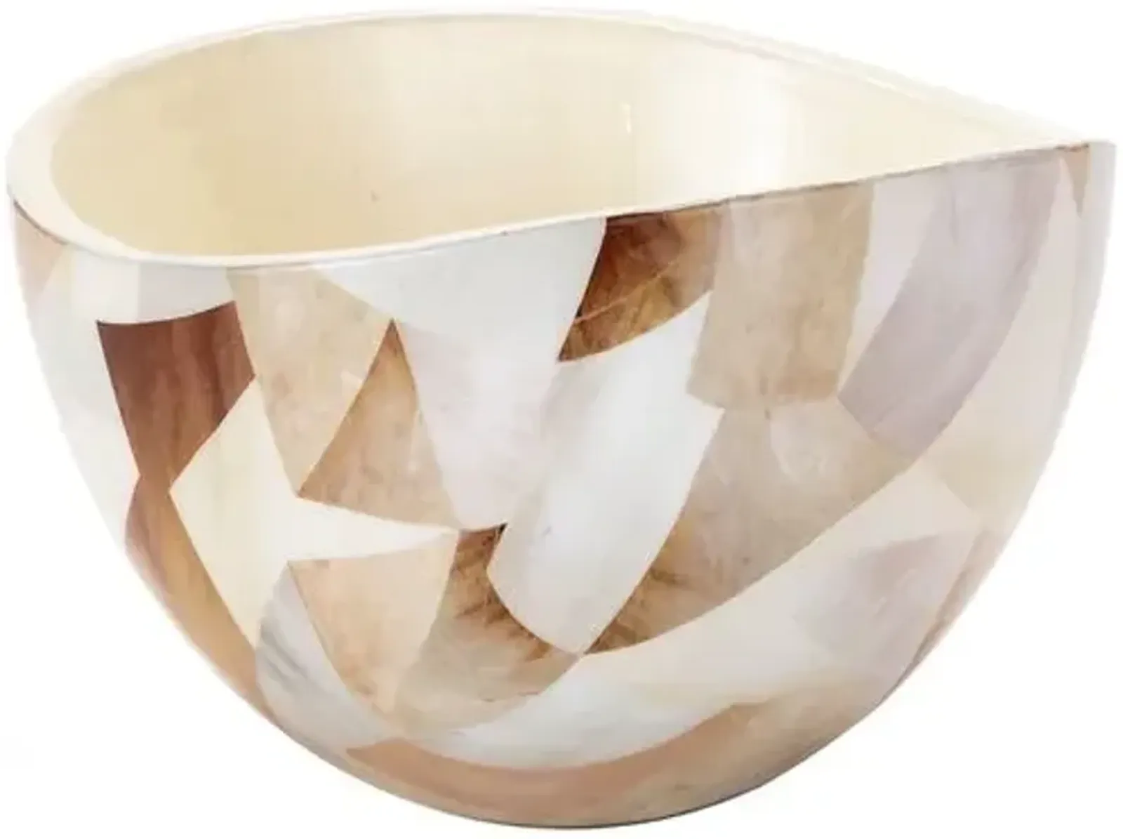 Jake Patchwork Bowl - Natural - Regina Andrew - Ivory