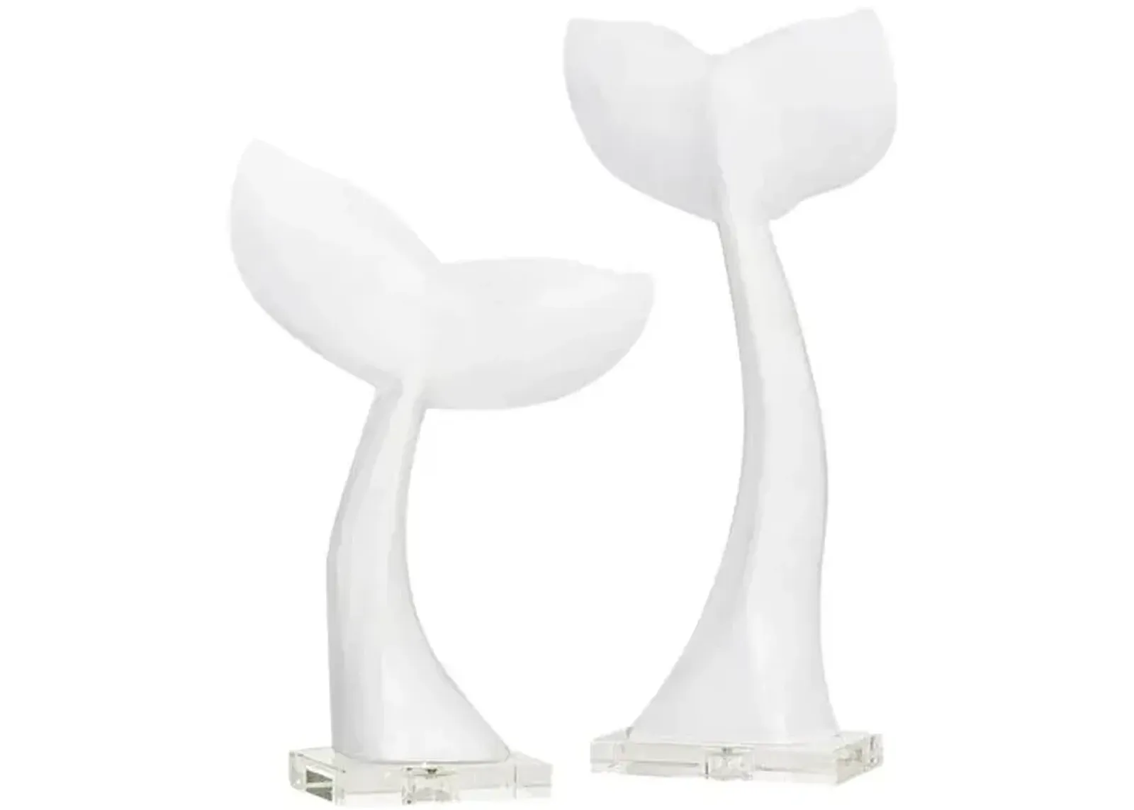 Whale Tail Pair - White - Regina Andrew