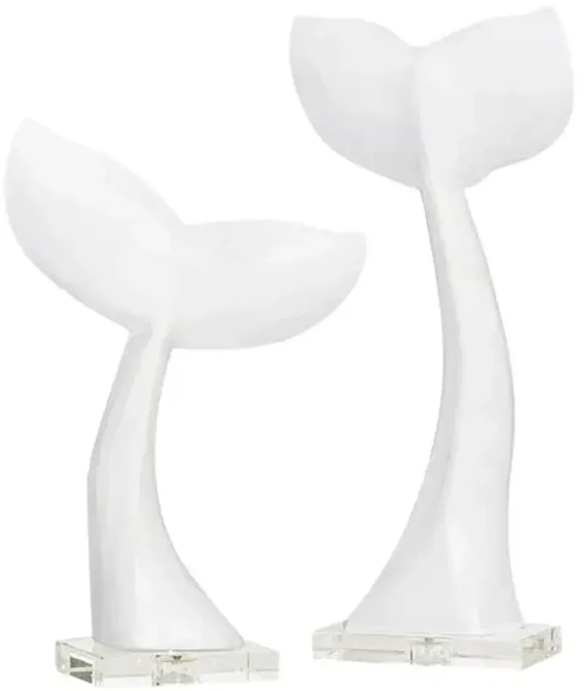 Whale Tail Pair - White - Regina Andrew