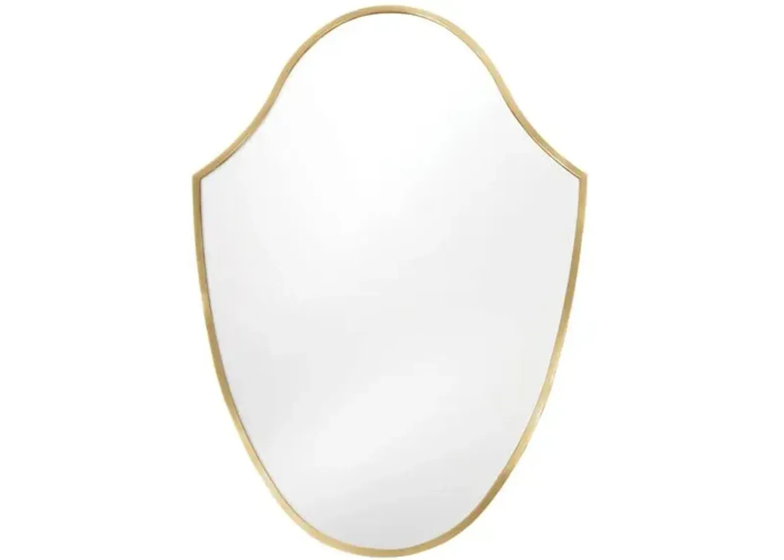 Crest Wall Mirror - Natural Brass - Regina Andrew