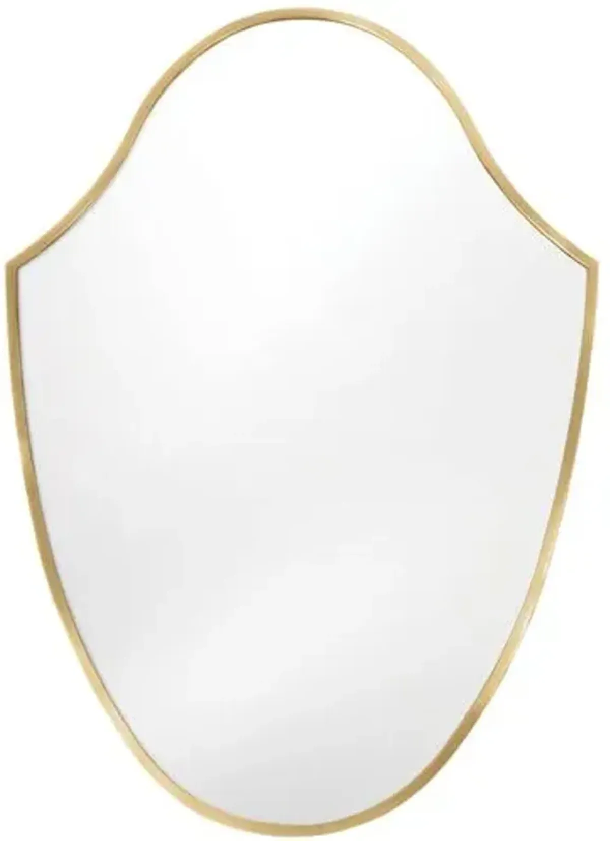 Crest Wall Mirror - Natural Brass - Regina Andrew