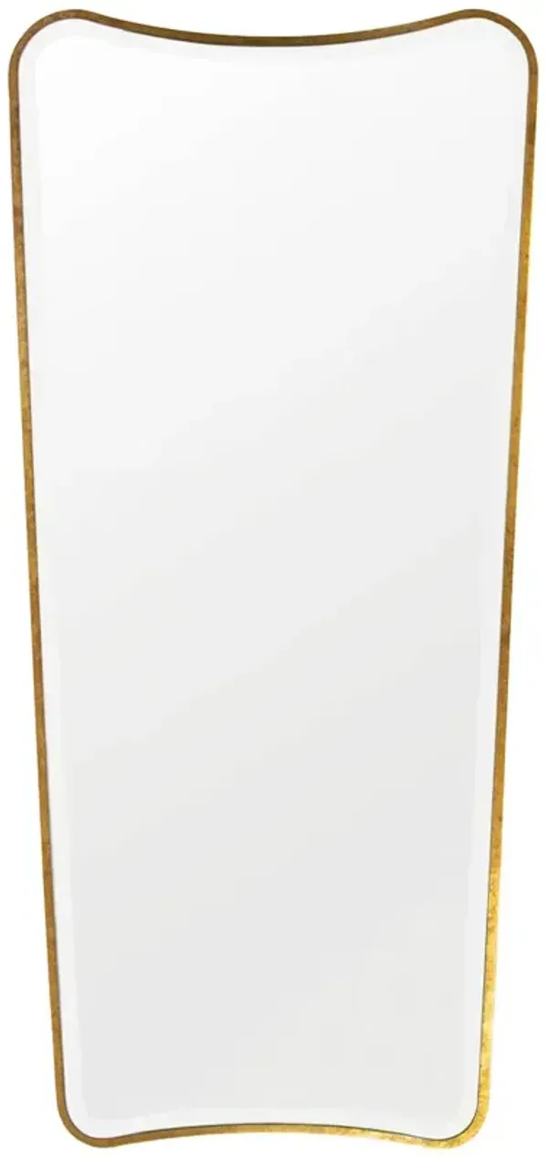 Sonnet Dressing Room Wall Mirror, Gold Leaf