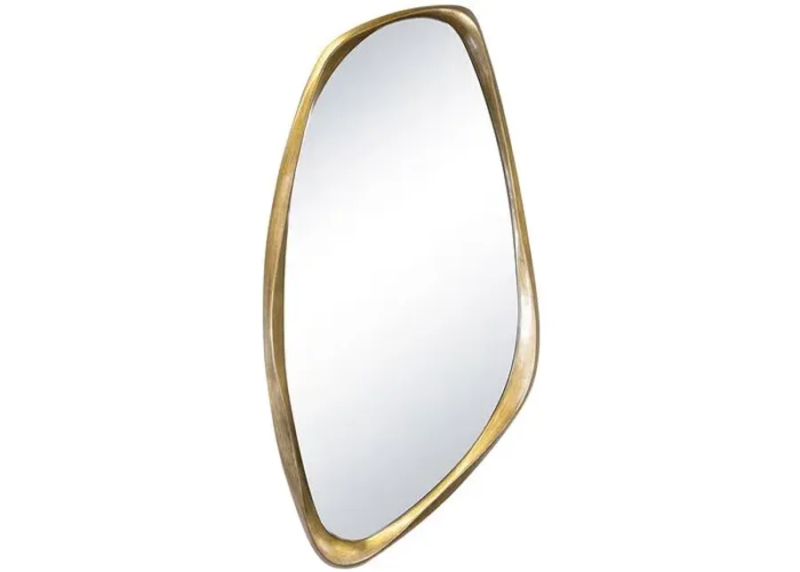 Galet Wall Mirror - Antique Gold Leaf - Regina Andrew