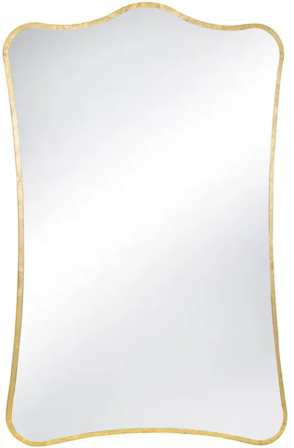 Lyrical Wall Mirror, Gold Leaf