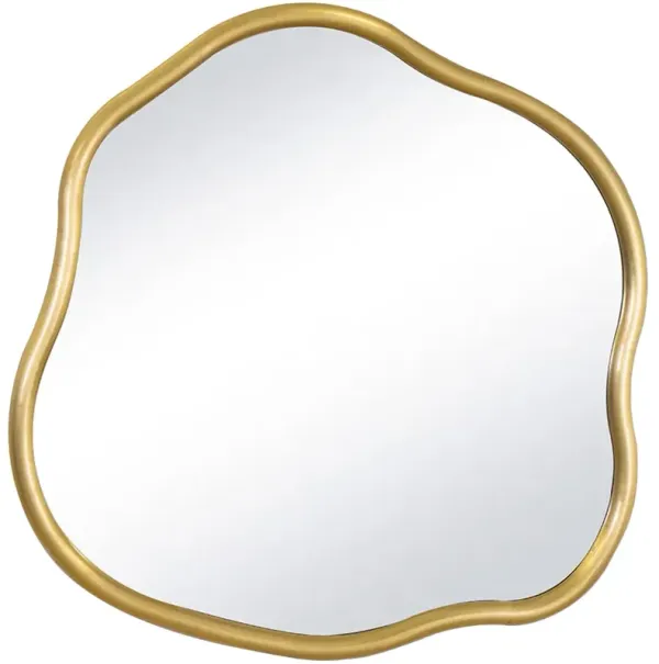 Isadora Wall Mirror, Gold Leaf