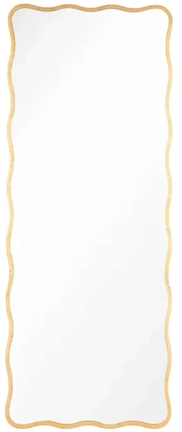 Candice Dressing Room Wall Mirror, Gold Leaf
