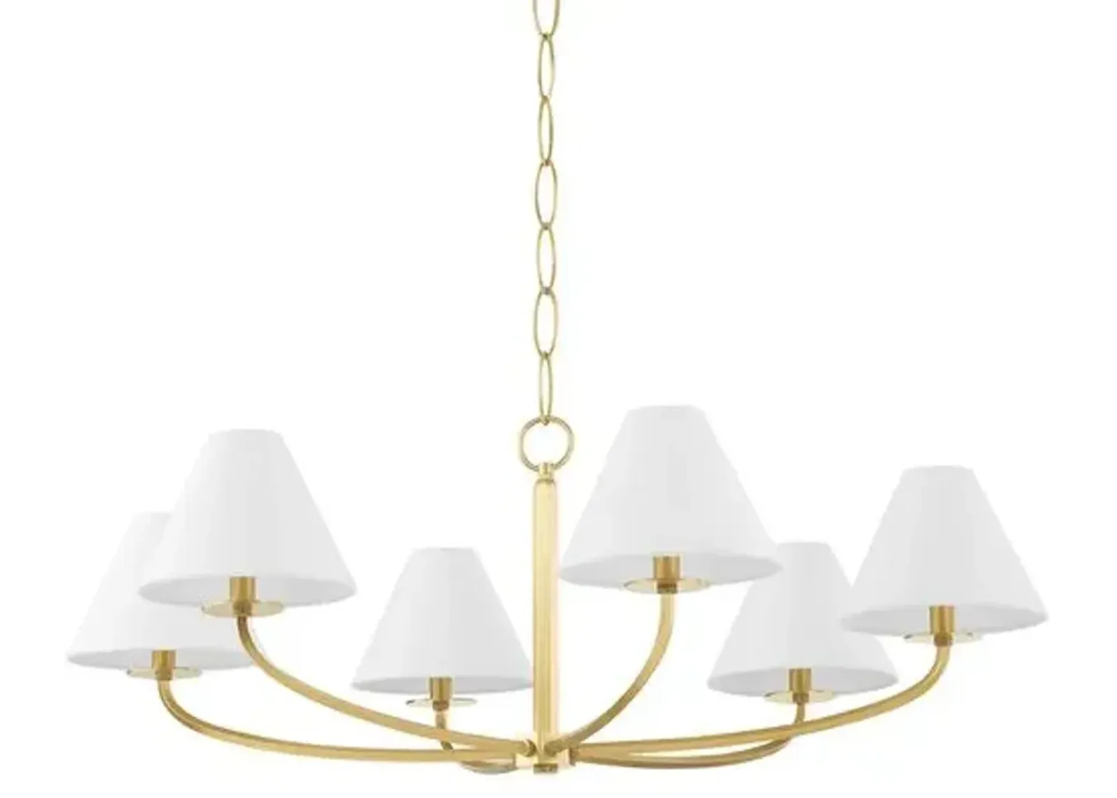 Stacey 6-Light Chandelier - Small - Gold