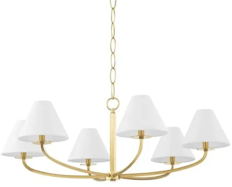 Stacey 6-Light Chandelier - Small - Gold