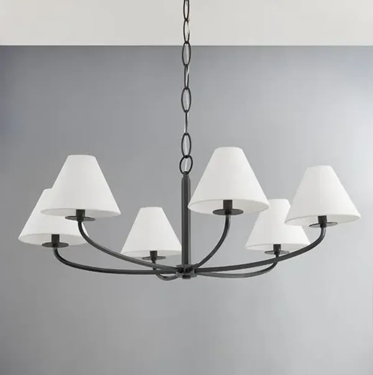 Stacey 6-Light Chandelier - Small - Black