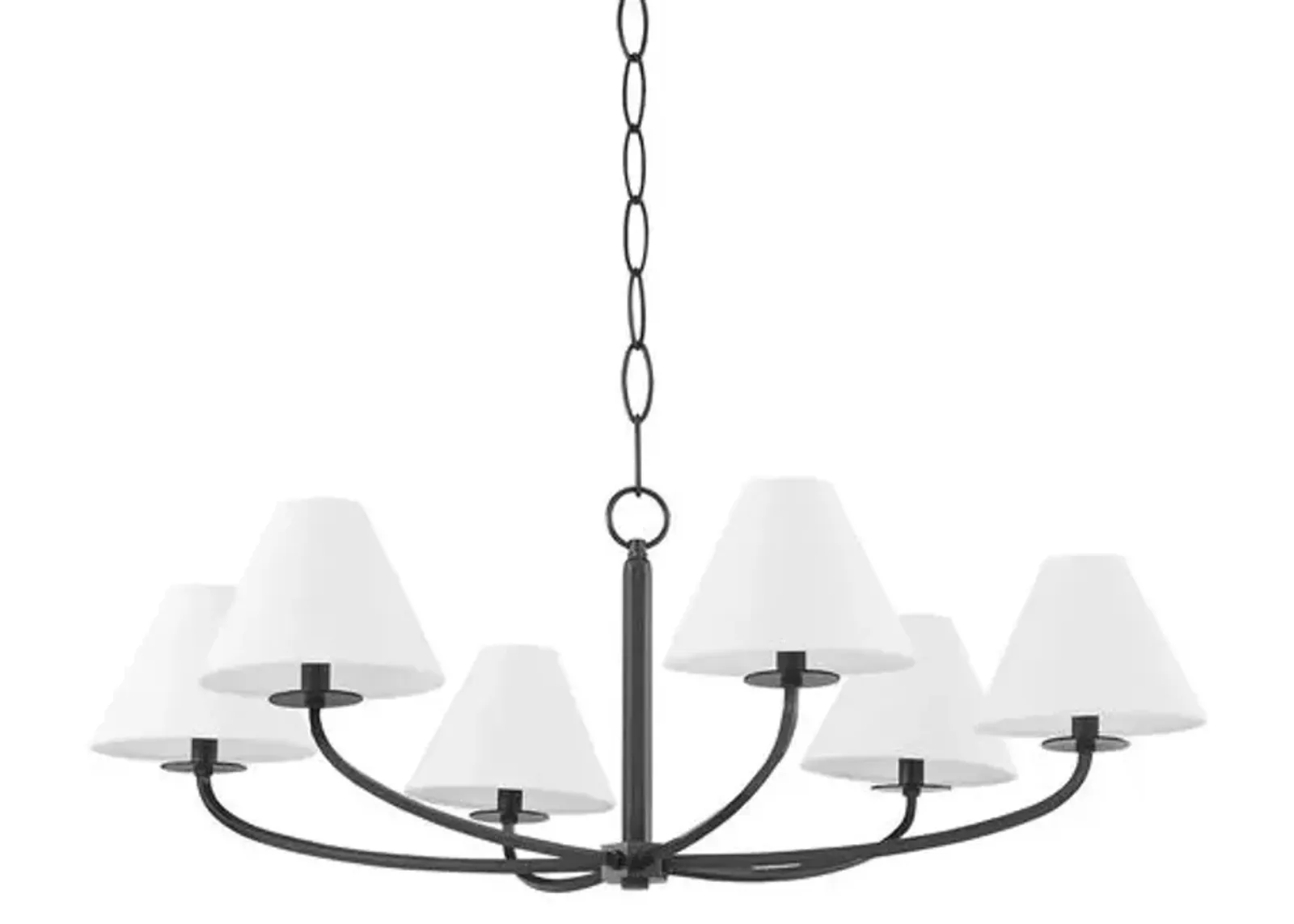 Stacey 6-Light Chandelier - Small - Black