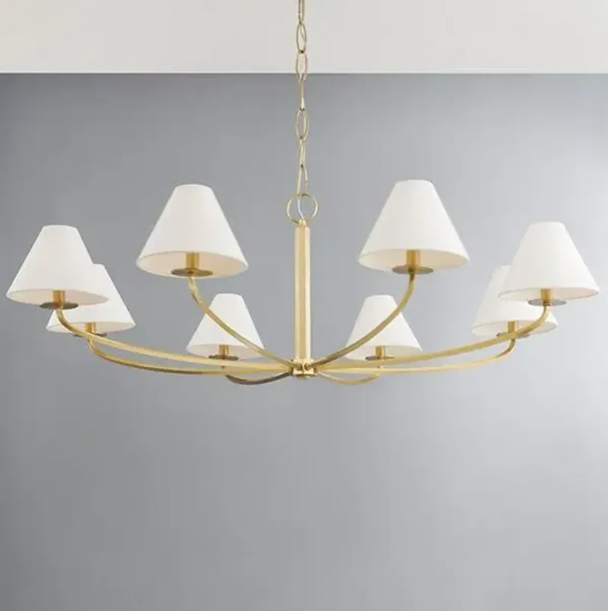 Stacey 8-Light Chandelier - Large - Gold