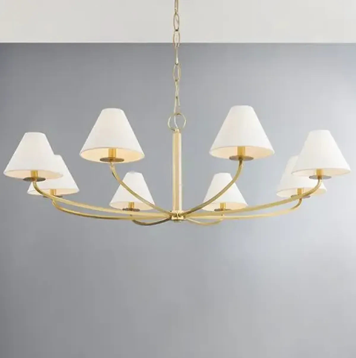 Stacey 8-Light Chandelier - Large - Gold