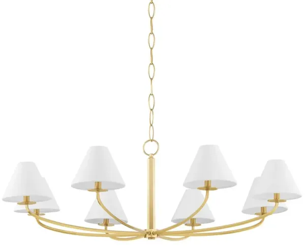 Stacey 8-Light Chandelier - Large - Gold