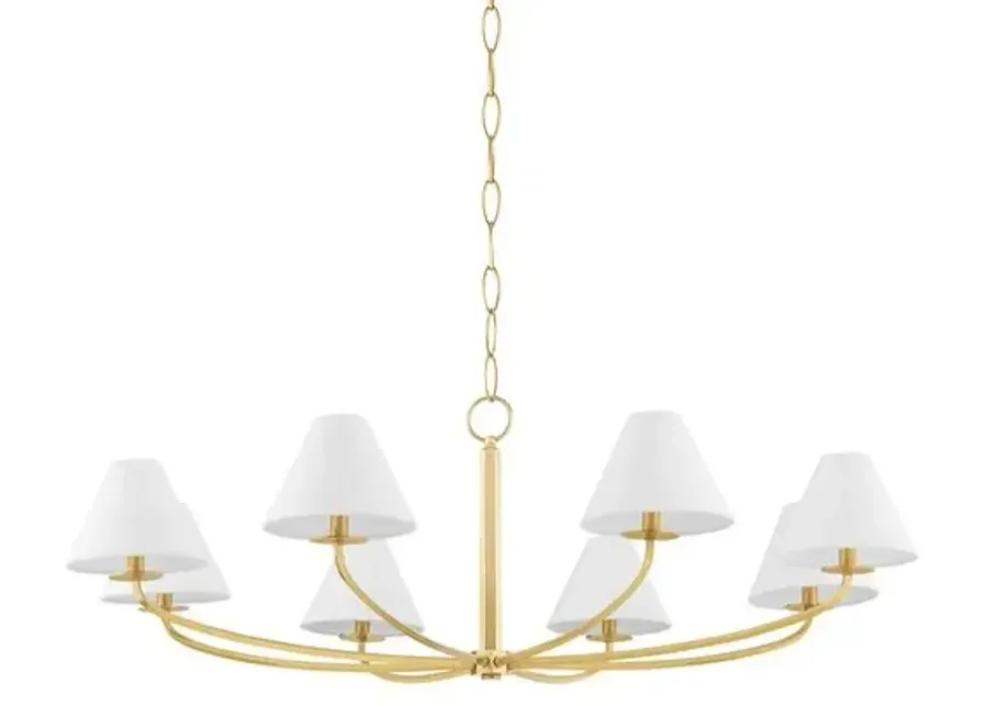 Stacey 8-Light Chandelier - Large - Gold