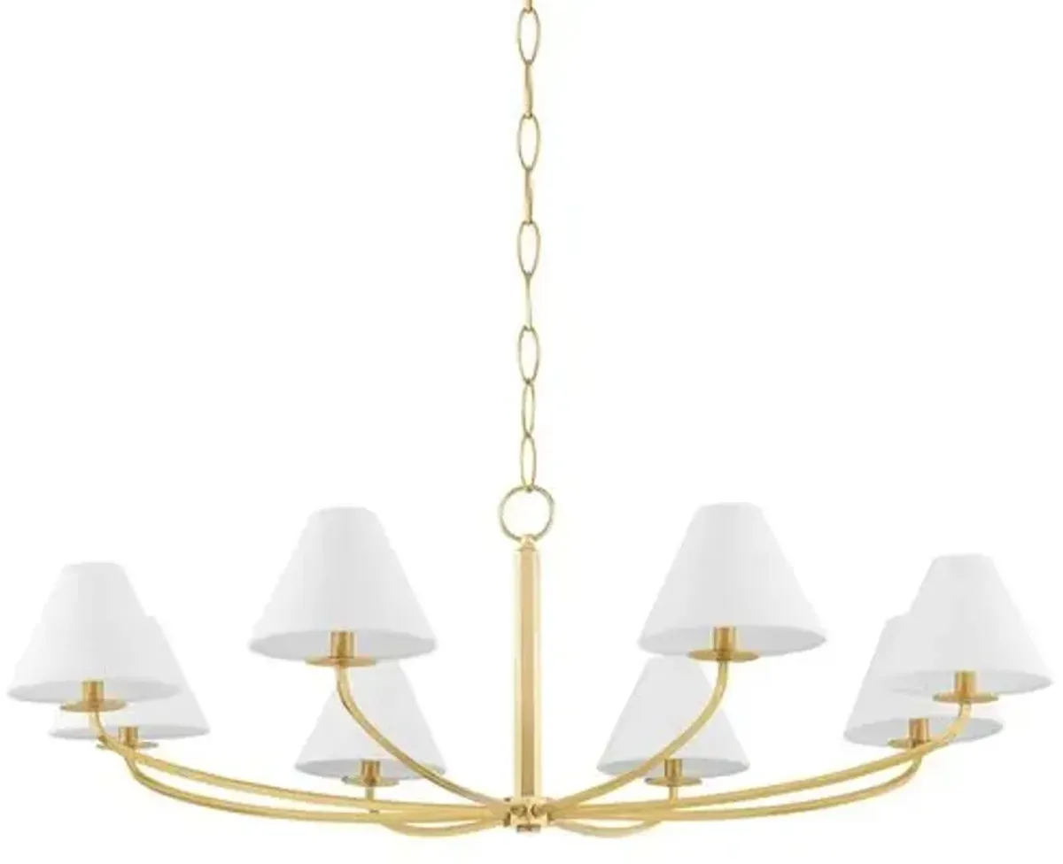 Stacey 8-Light Chandelier - Large - Gold