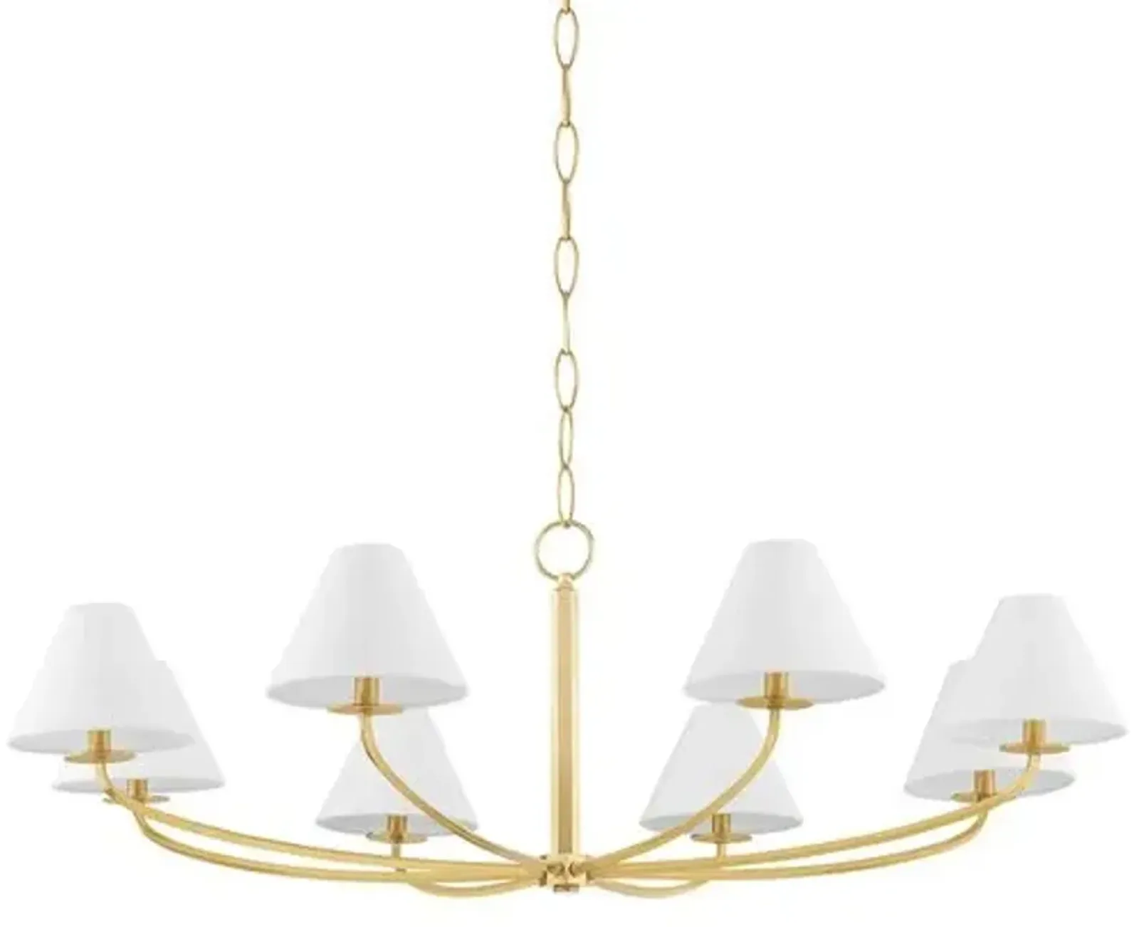 Stacey 8-Light Chandelier - Large - Gold